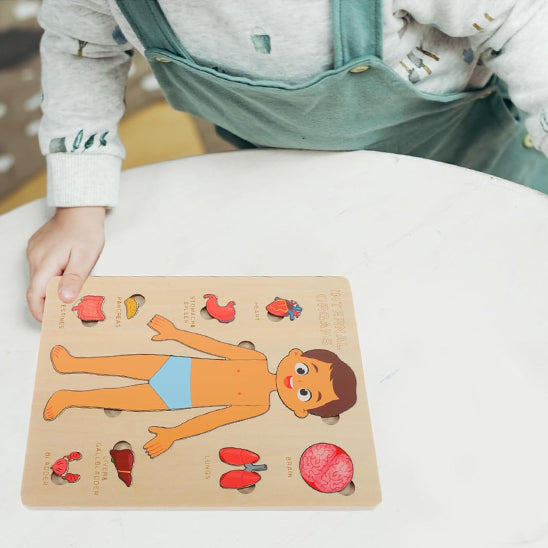 Puzzle du corps humain - Jouet Éducatif Montessori pour Enfants